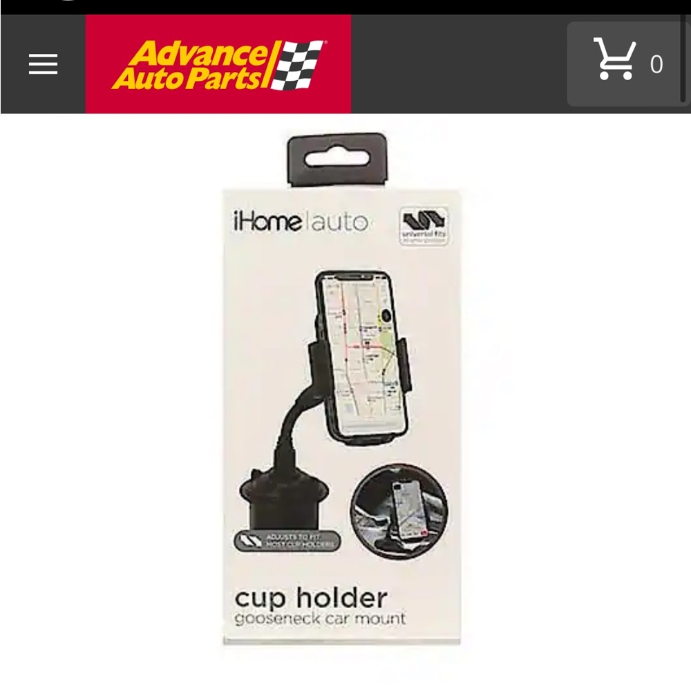 iHome Car Phone Mount for Cup Holder Opposable